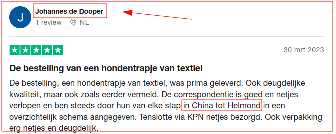 Beoordelaar had wel humor!