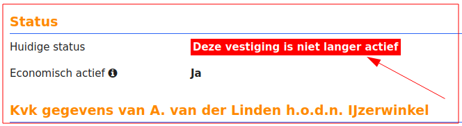 Bedrijvenmonitor melding