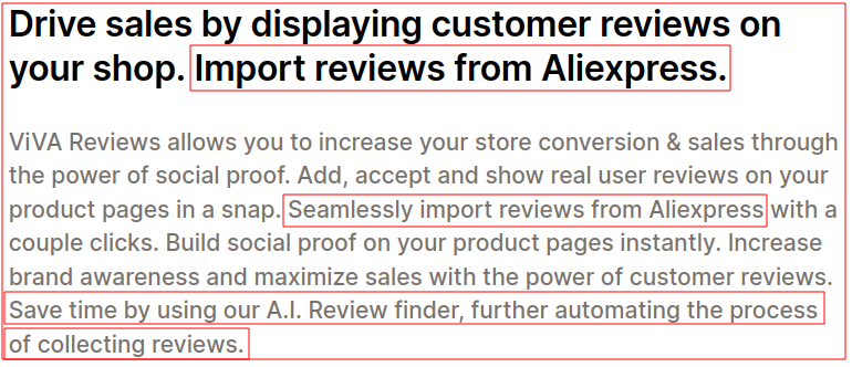 Reviews zelfs met behulp van AI!