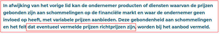Normaal gesproken aanduiding voor wisselkoersen.