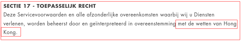 Wetten van Hong Kong