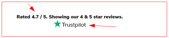 Trustpilot denkt hier anders over!