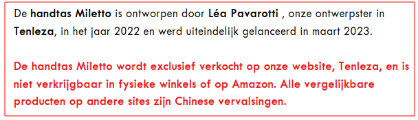 De tas waar dit over gaat is toch wel erg goedkoop!