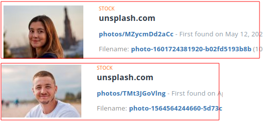 Dit zijn stock afbeeldingen van unsplash!
