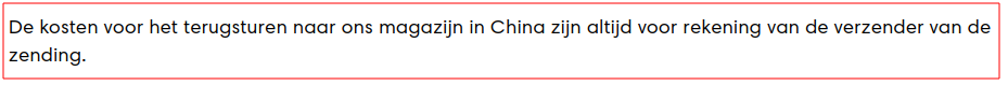 Even zoeken maar daar is China.