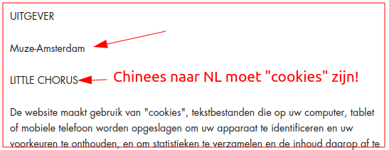 Direct van Chinees naar NL dan krijg je dit!