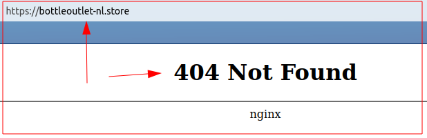 Bekende 404 melding.