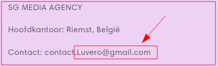 Altijd een "no-go|"teken, een (gratis) mailaccount!