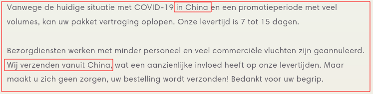 Verstopt in de FAQ