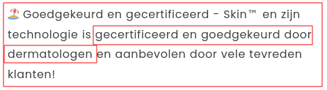 Voorbeeld claim