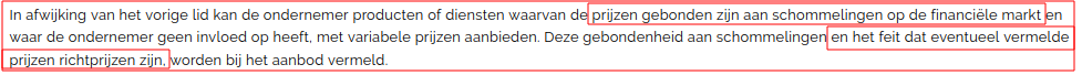 Hiermee wordt normalite wisselkoersen mee bedoeld.