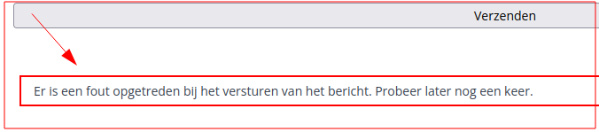 Diverse pogingen op contactformulier.