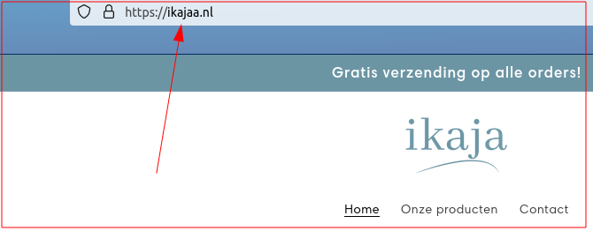Kijk goed naar adresbalk!