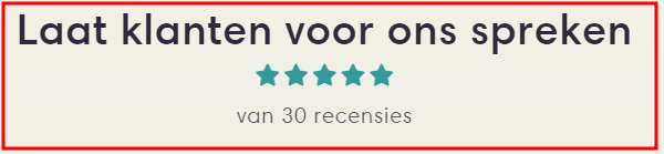 Wij vonden deze 30 reviews niet....