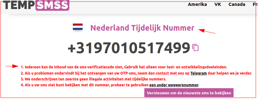 Het telefoonnummer van de webshop.