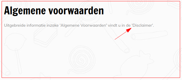 Niks! ook niet in de disclaimer!