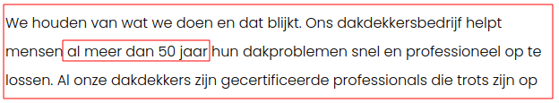 Meer dan 50 jaar? Dat is lang.