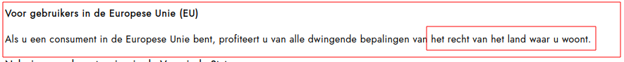 Dit mag / kan natuurlijk niet!