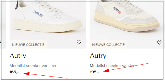 Goedkoopste identieke product dat wij vonden.