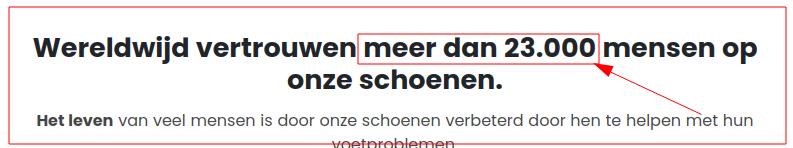 Dat is 23000 delen door 8 dagen dus 2875 PER DAG!