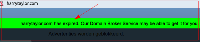 Op niiet meer bestaand domein!