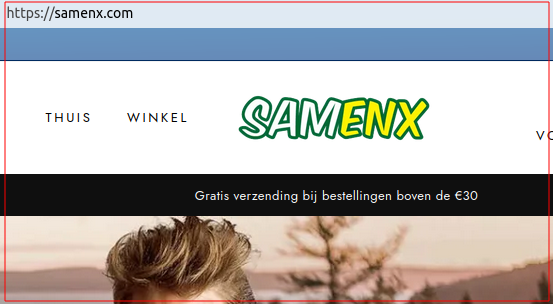 PAS OP: Webshop wil "iets" afspelen.