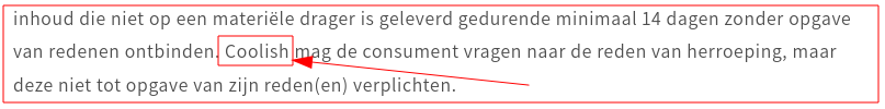 Verwijzing naar Coolish.nl