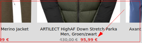 Aanbieding op deze webshop