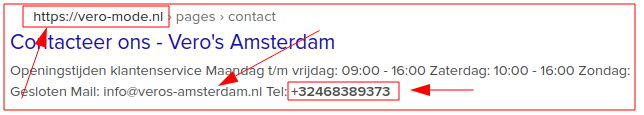 Telefoonnummer en mailadres van voorganger