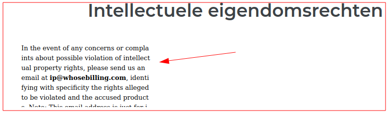 Ook een herkenningspunt onder "Interlectueel eigendom".