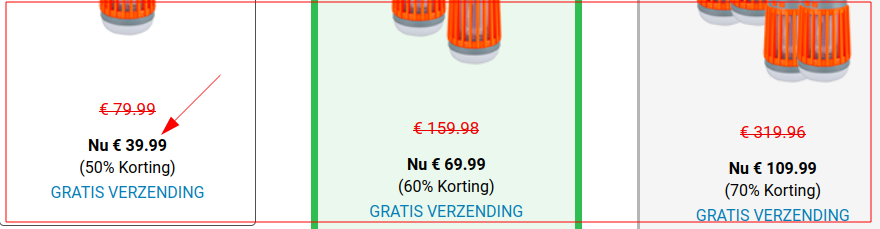 Aanbieding op deze webshop.