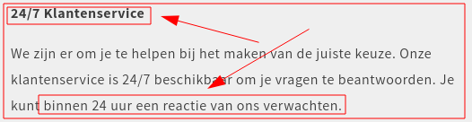 Nieuwe definitie van 24/7?