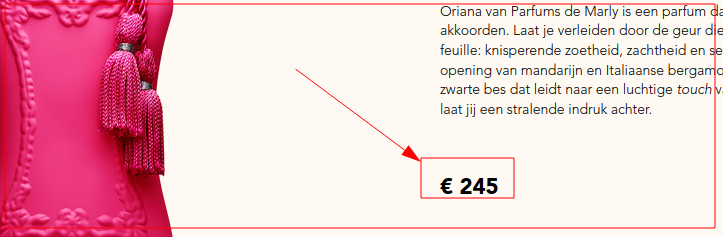 Werkelijke outletprijs