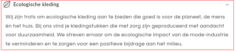 Helemaal in natuurlijk, ecologische kleding.