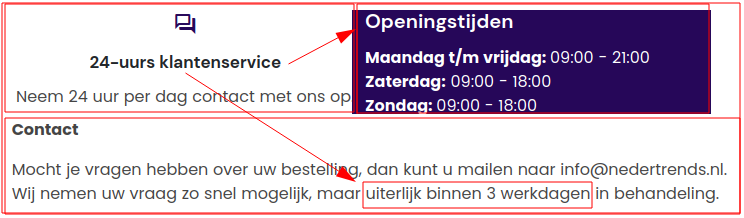 Geheel nieuwe definitie 24/7 klantenservice!