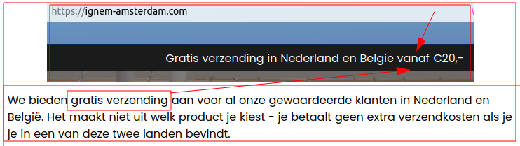 Is het nu gratis vanaf 20 Euro of toch gratis? Tegenspraak!