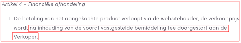 Deze "fee" (verdienmodel) betaalt u uiteindelijk ook.