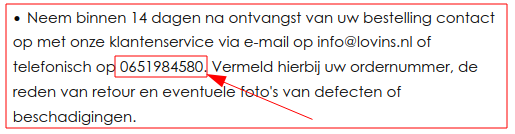 Dat is een ander nummer!