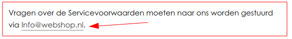 Dat mailadres / domein bestaat niet