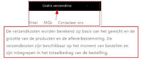 Wel of niet gratis verzending (tegenspraak)