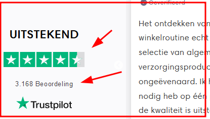 MISLEIDING, geen ekele Trustpilot review gevonden!