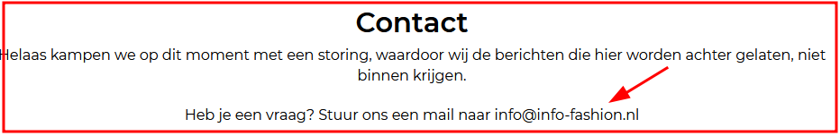 Niet bestaand maildomein