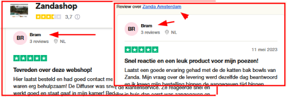 Triest als je je eigen webshops beoordeelt!