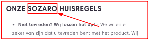 Verwijst naar sozaro!