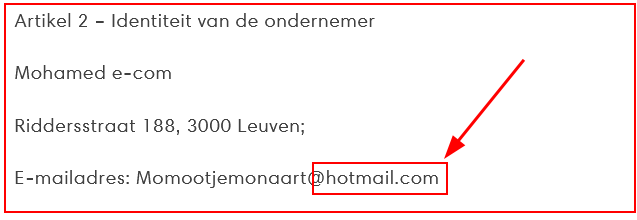 Hotmail adres..!