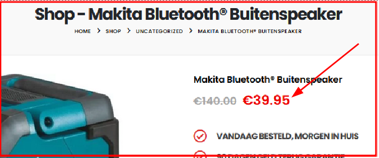 Aanbieding in deze webshop