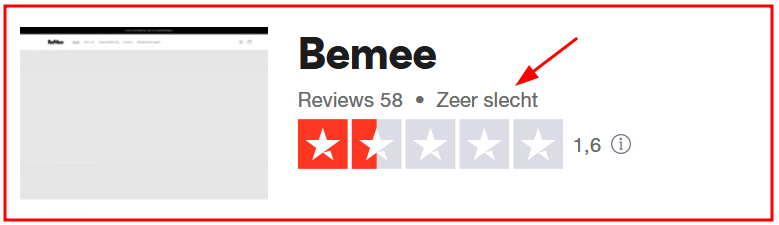 Tja, 1 blik op Trustpilot moet genoeg zijn!