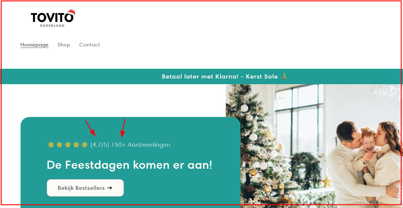 Gaat u voor de kerst niet meer ontvangen?