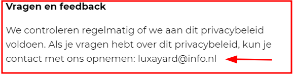 Niet bestaand mailadres.