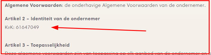 Dat KvK nummer bestaat NIET / FAKE